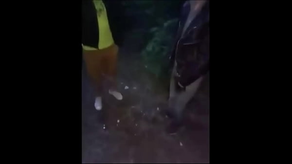 2 Chav guys bully kick spit and piss on guy in leather and jeans