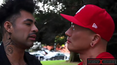Damian Dragon – Muscular Asian Moans While Hunk Top Drills His Asshole