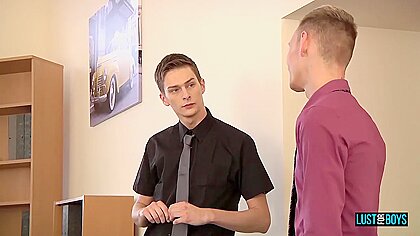 Rides Connor Levis Raw Uncut British Cock In The Office